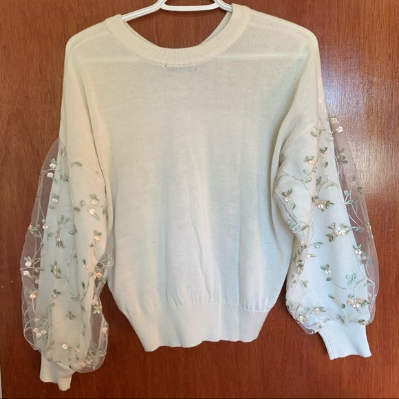 Clear - Sweater with Floral detail - Picture 3 of 5